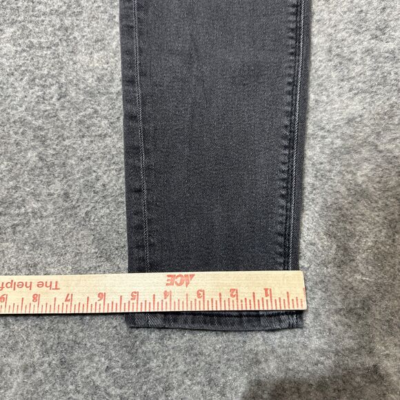 American‎ Eagle Stretch Women's Curvy Mom Jeans Size 00 Black Dark Wash Denim - Picture 5 of 11